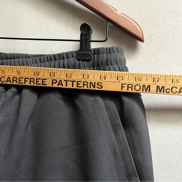 Adidas Black Athletic Joggers with White Logo Sz L - Picture 8 of 10